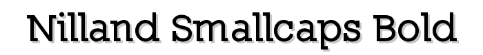 Nilland-SmallCaps-Bold font
