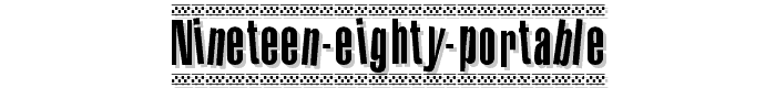 Nineteen Eighty Portable font