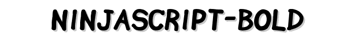 Ninjascript Bold font