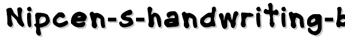 NipCen s Handwriting Bold font