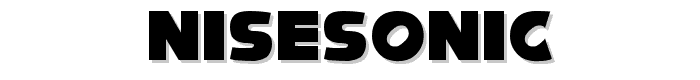 NiseSonic font