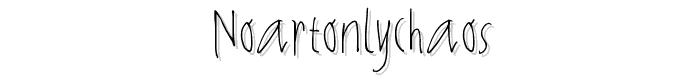 NoArtOnlyChaos font