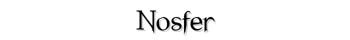 Nosfer font