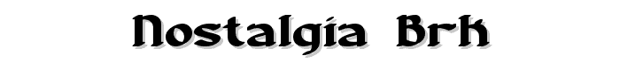 Nostalgia%20BRK font