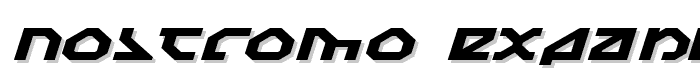Nostromo%20Expanded%20Italic font