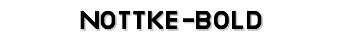 Nottke Bold font