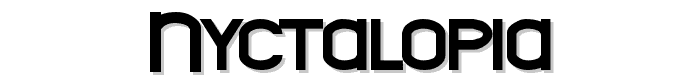 Nyctalopia font