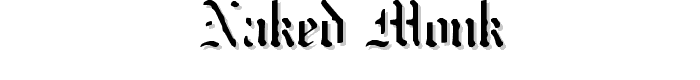 naked%20monk font