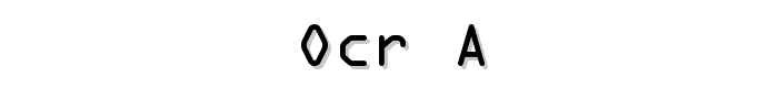 OCR-A font
