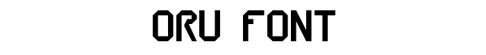 ORU font