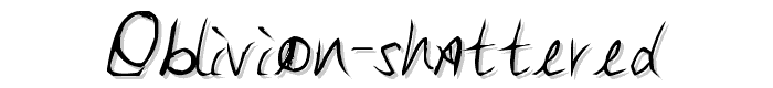 Oblivion Shattered font