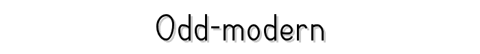 Odd%20Modern font