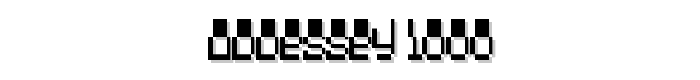 Oddessey%201000 font