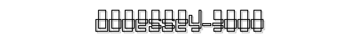 Oddessey 3000 font