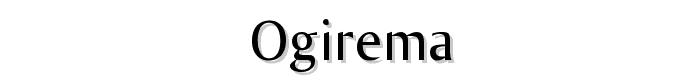 Ogirema font