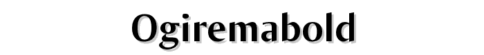 OgiremaBold font