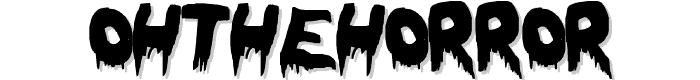 OhTheHorror font