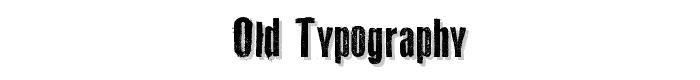 Old%20Typography font