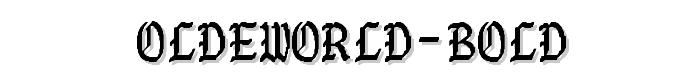 OldeWorld-Bold font