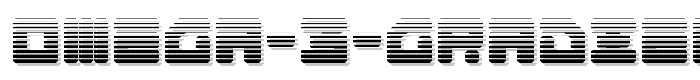Omega 3 Gradient font