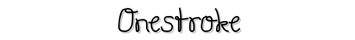 Onestroke font