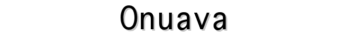 Onuava font