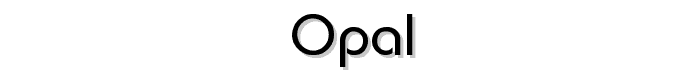 Opal font