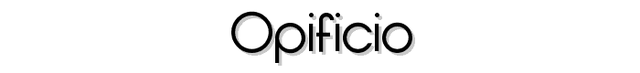 Opificio font