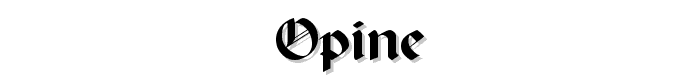 Opine font