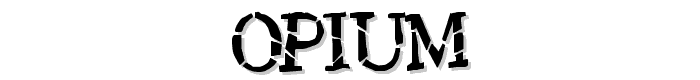 Opium font