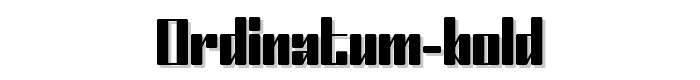 Ordinatum%20Bold font