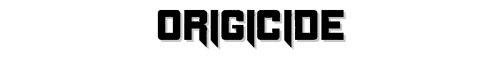 Origicide font