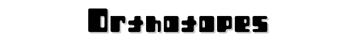 Orthotopes font