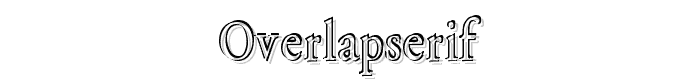 Overlapserif font