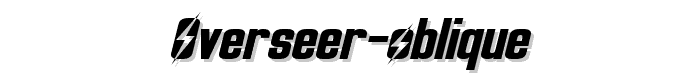 Overseer%20Oblique font