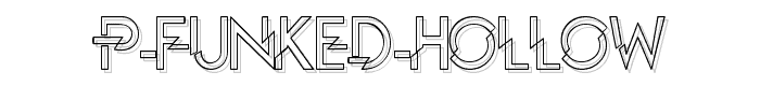 Prevue de la P%20Funked%20Hollow font