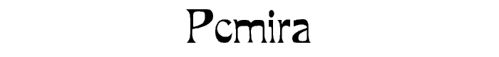 PCMira font