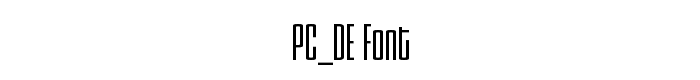 PC_DE font