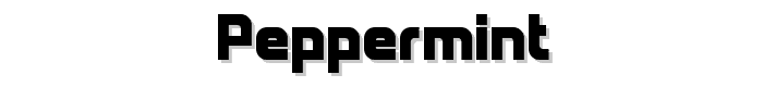 PEPPERMINT font