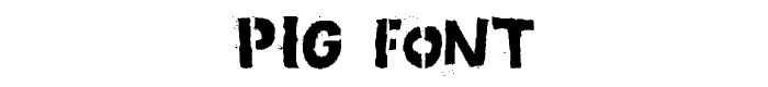 PIG font