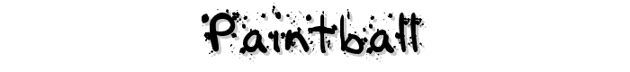 Paintball font