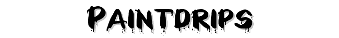 Paintdrips font
