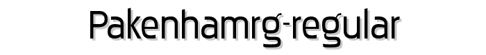 PakenhamRg-Regular font