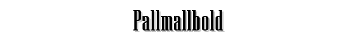 PallMallBold font