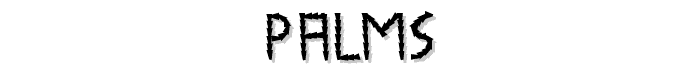 Palms font