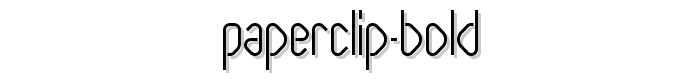Paperclip-Bold font