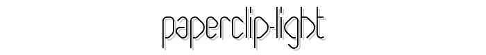 Paperclip Light font