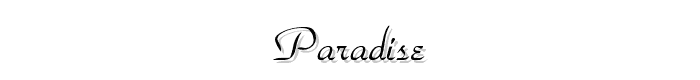 Paradise font