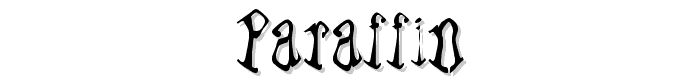 Paraffin font