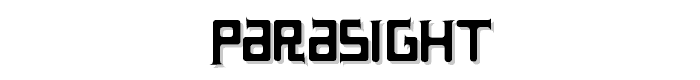 Parasight font